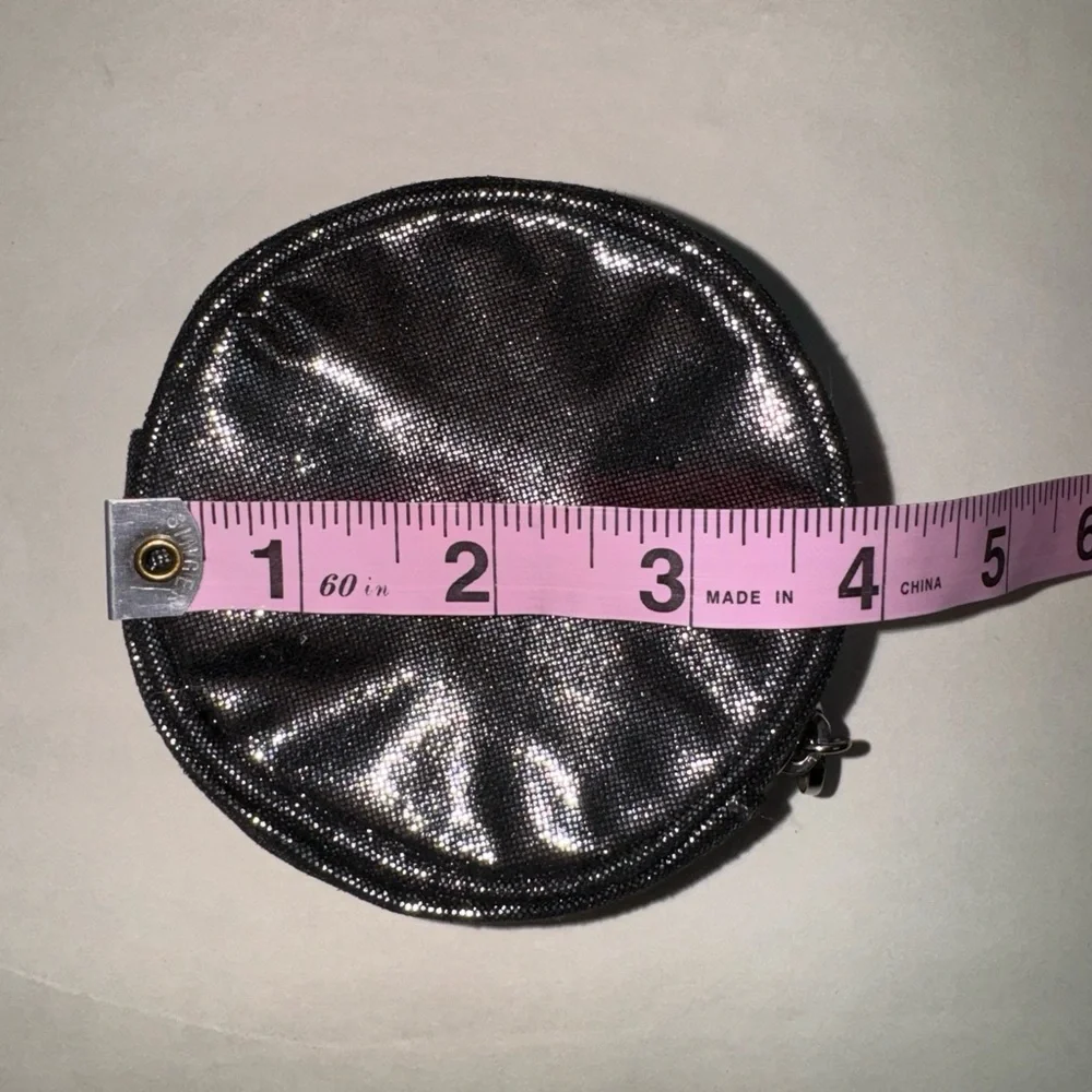 White House Black Market Metallic Silver Cosmetic Case Jewelry…